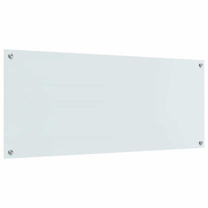 vidaXL Kitchen Backsplash White 120 x 50 cm Tempered Glass 6