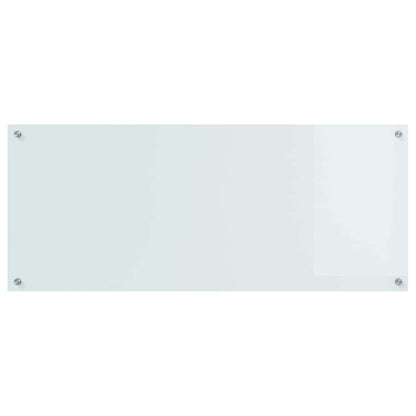 vidaXL Kitchen Backsplash White 120 x 50 cm Tempered Glass 4