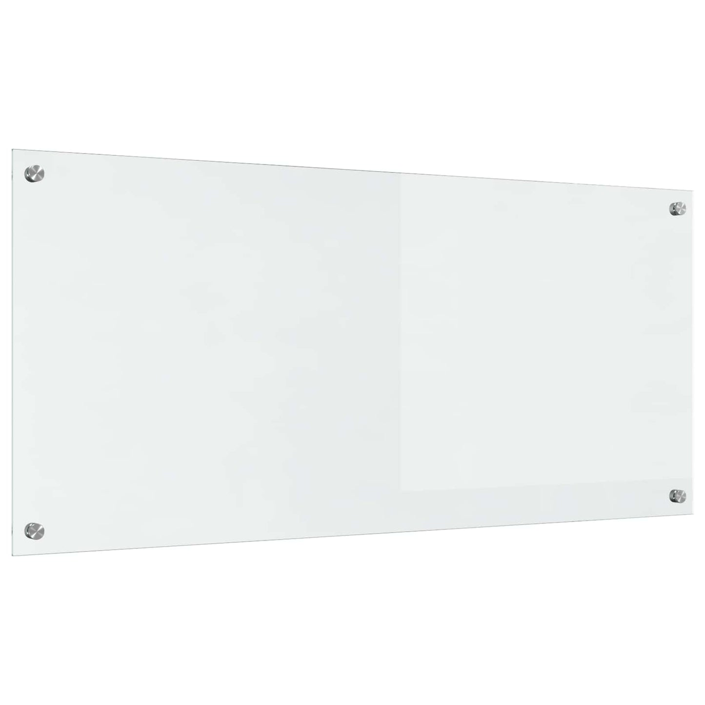 vidaXL Kitchen Backsplash Transparent 110 x 50 cm Tempered Glass 1