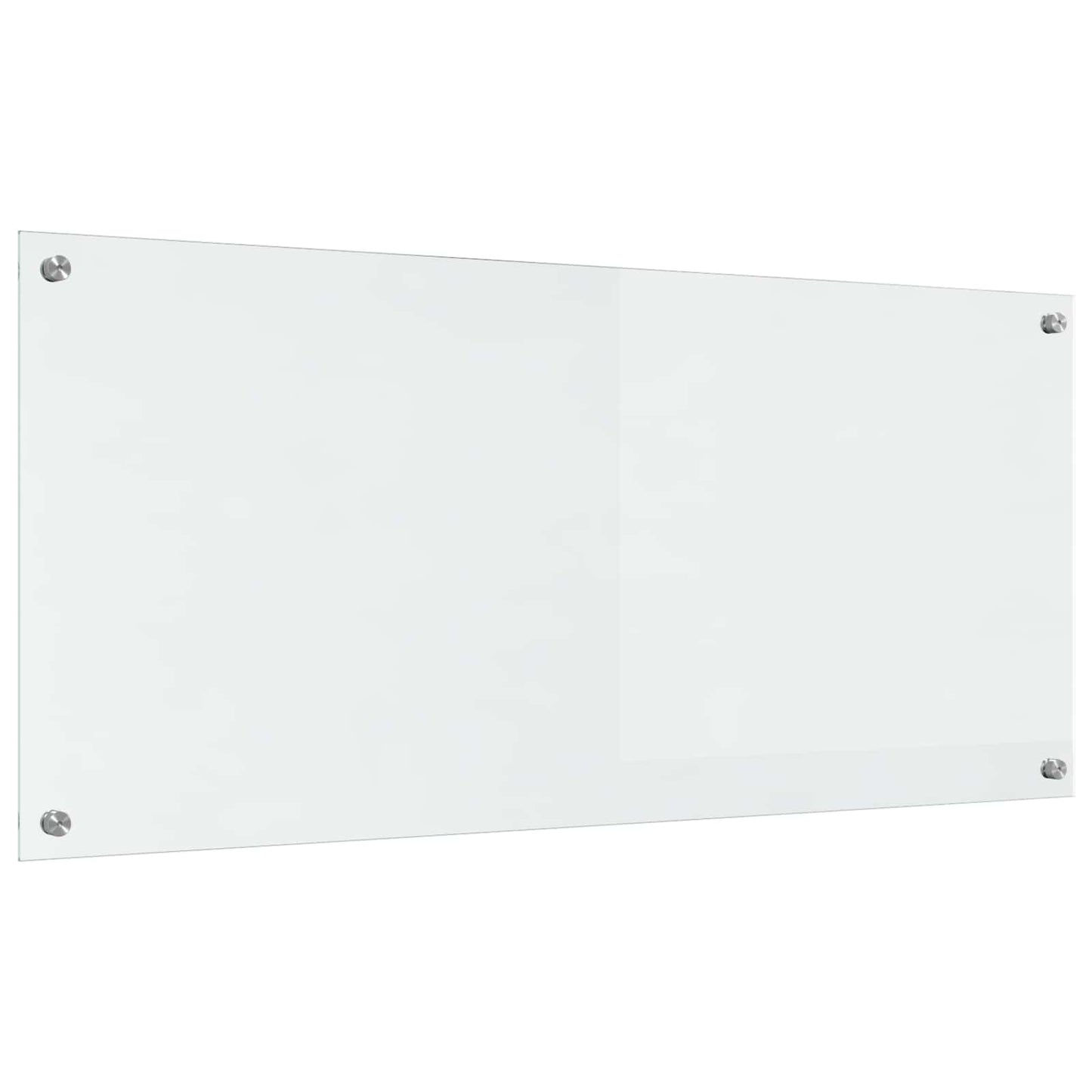 vidaXL Kitchen Backsplash Transparent 110 x 50 cm Tempered Glass 4