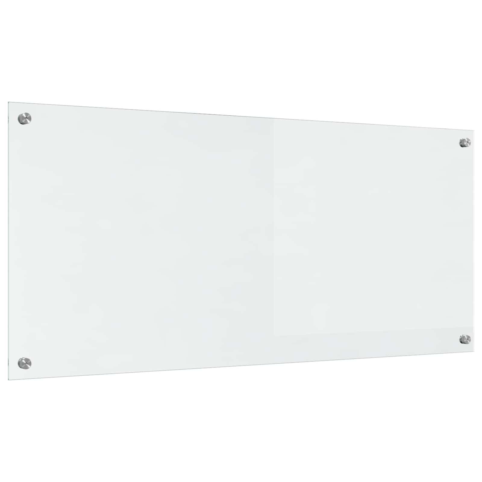 vidaXL Kitchen Backsplash Transparent 110 x 50 cm Tempered Glass 4