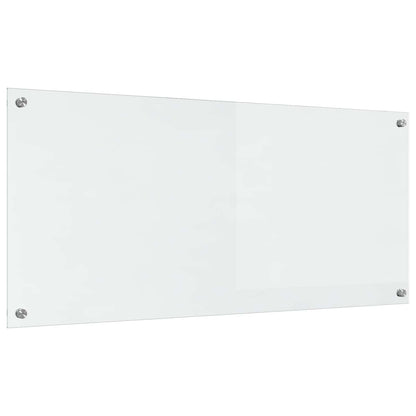 vidaXL Kitchen Backsplash Transparent 110 x 50 cm Tempered Glass 4