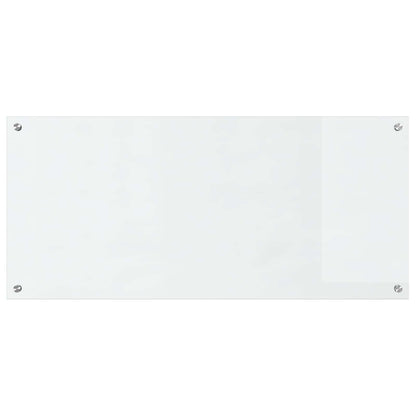 vidaXL Kitchen Backsplash Transparent 110 x 50 cm Tempered Glass 2