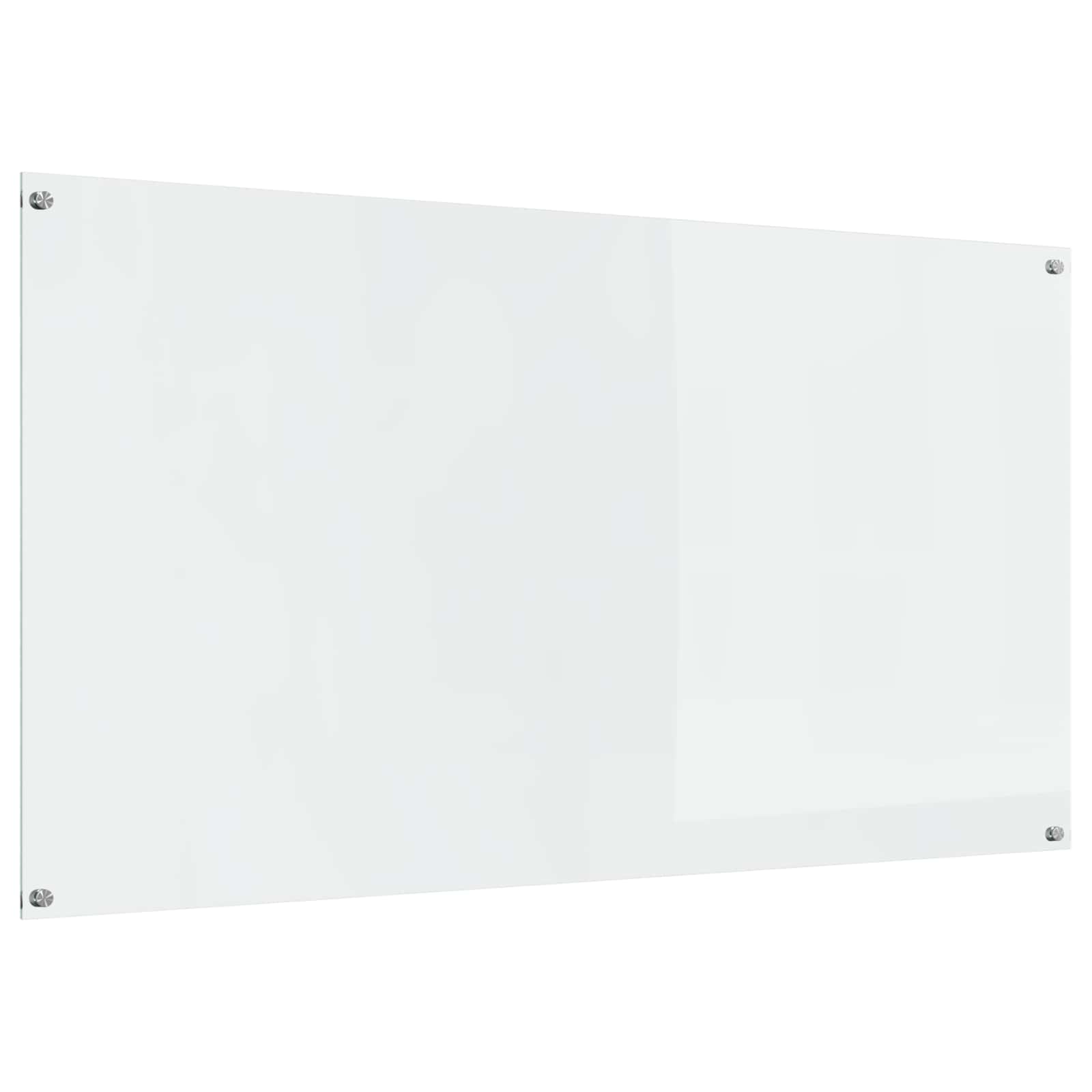 vidaXL Kitchen Backsplash Transparent 110 x 60 cm Tempered Glass 1