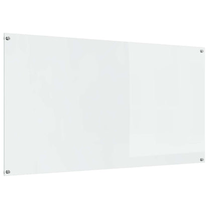 vidaXL Kitchen Backsplash Transparent 110 x 60 cm Tempered Glass 1
