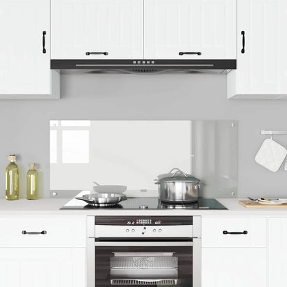 vidaXL Kitchen Backsplash Transparent 120 x 50 cm Tempered Glass 3