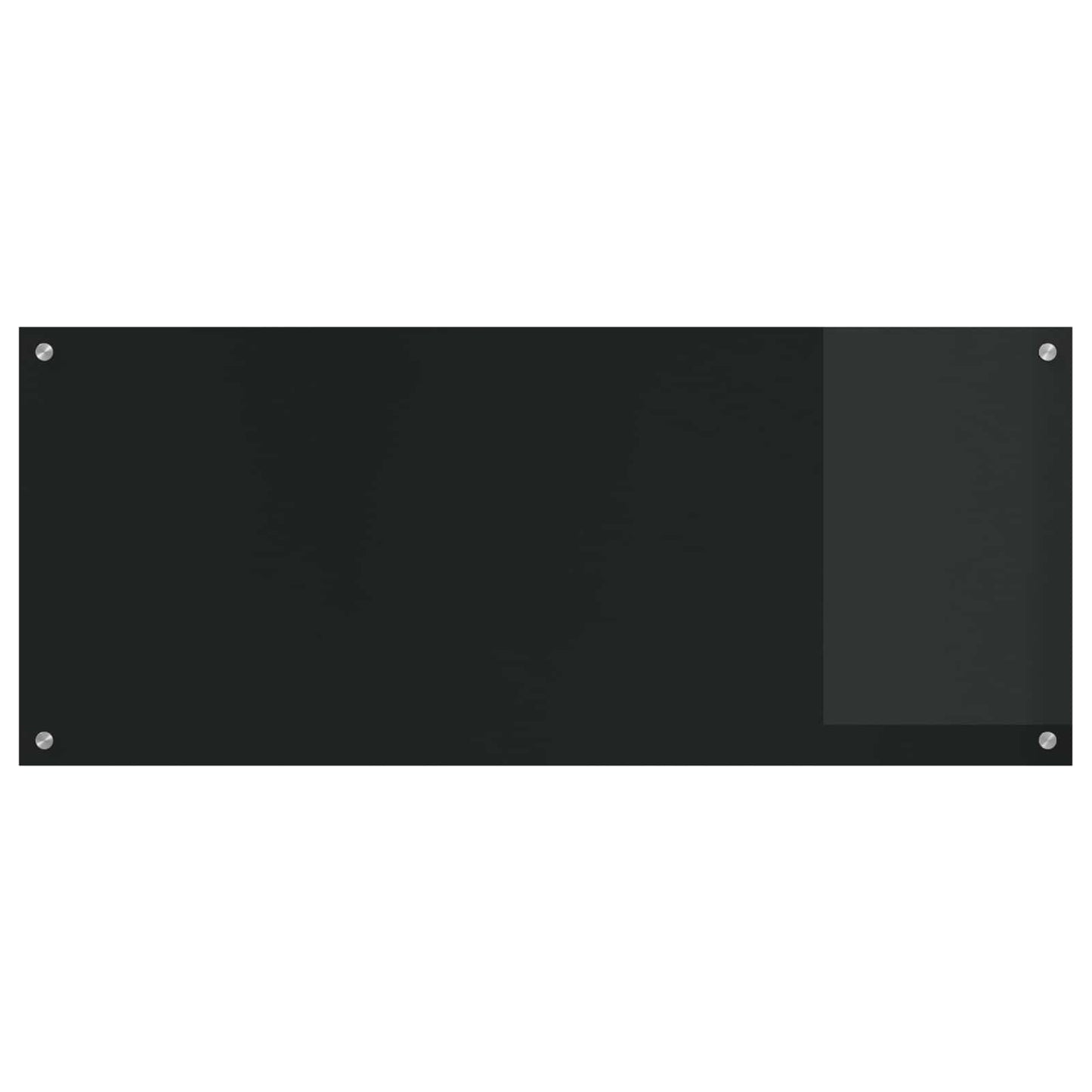 vidaXL Kitchen Backsplash Black 120 x 50 cm Tempered Glass 2