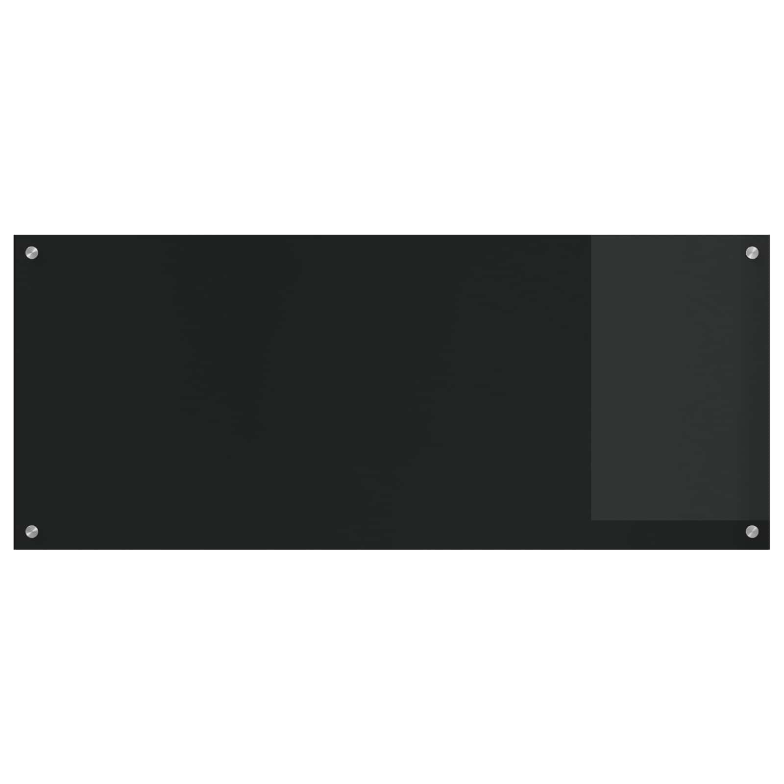 vidaXL Kitchen Backsplash Black 120 x 50 cm Tempered Glass 2