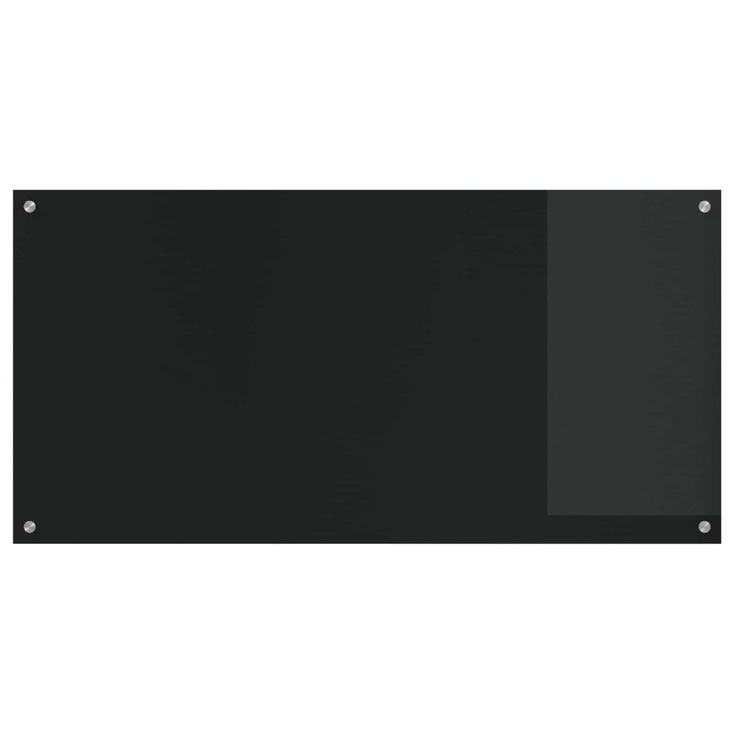 vidaXL Kitchen Backsplash Black 120 x 60 cm Tempered Glass 2