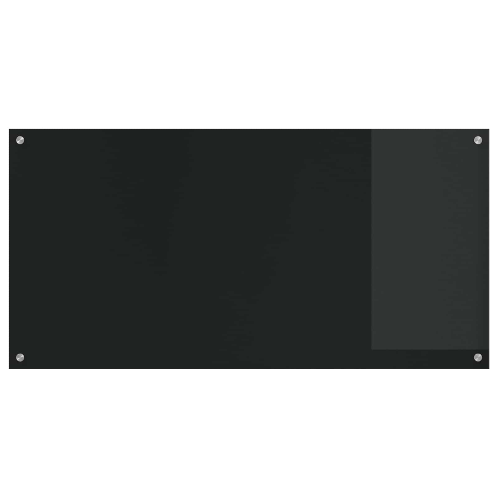 vidaXL Kitchen Backsplash Black 120 x 60 cm Tempered Glass 2