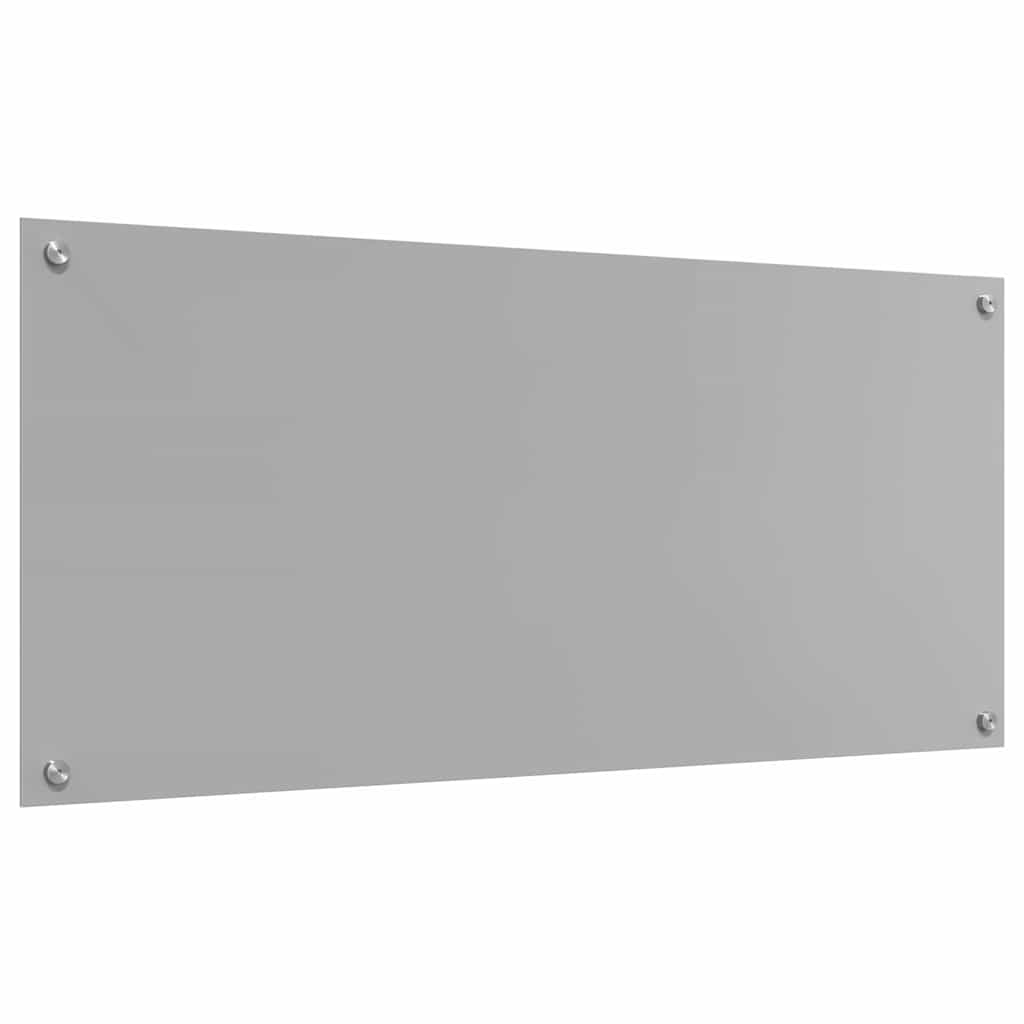 vidaXL Kitchen Backsplash Light Grey 110 x 50 cm Tempered Glass 6