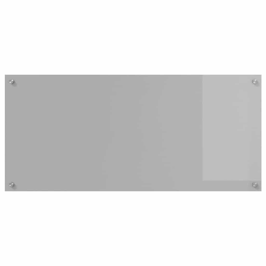 vidaXL Kitchen Backsplash Light Grey 110 x 50 cm Tempered Glass 4
