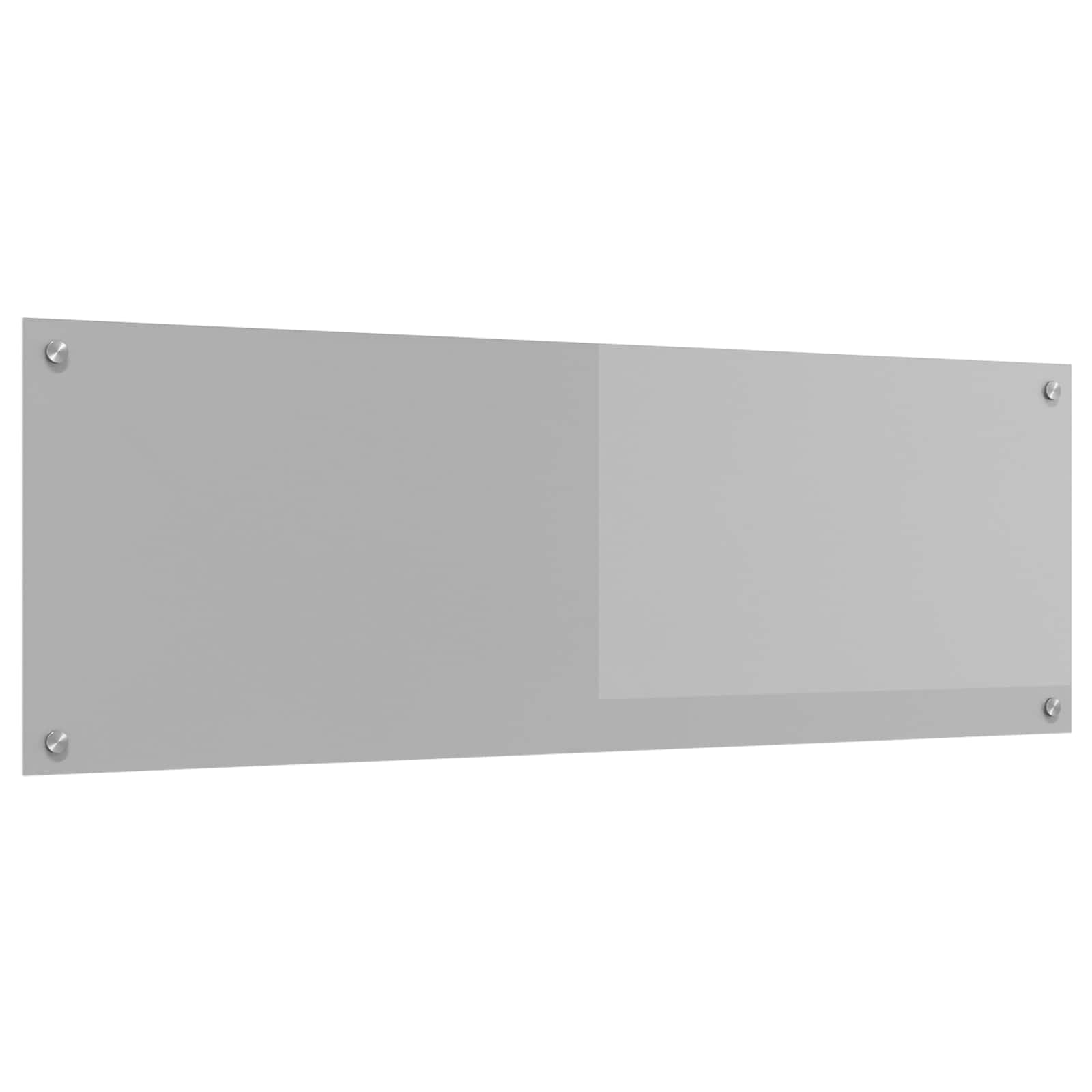 vidaXL Kitchen Backsplash Light Grey 120 x 40 cm Tempered Glass 1
