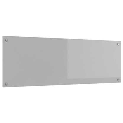 vidaXL Kitchen Backsplash Light Grey 120 x 40 cm Tempered Glass 1