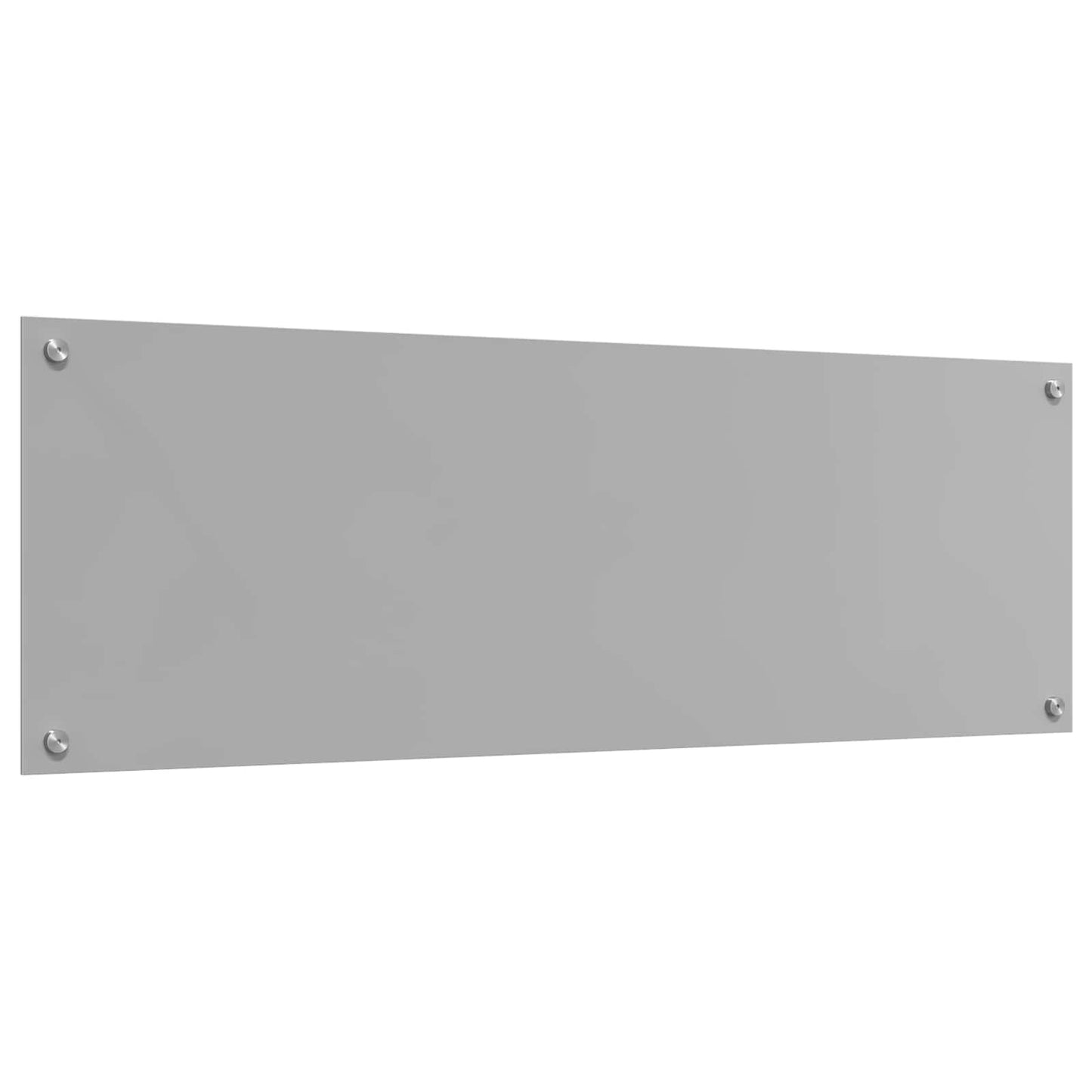 vidaXL Kitchen Backsplash Light Grey 120 x 40 cm Tempered Glass 4