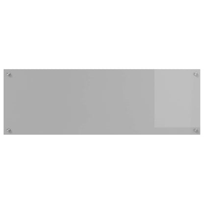 vidaXL Kitchen Backsplash Light Grey 120 x 40 cm Tempered Glass 2