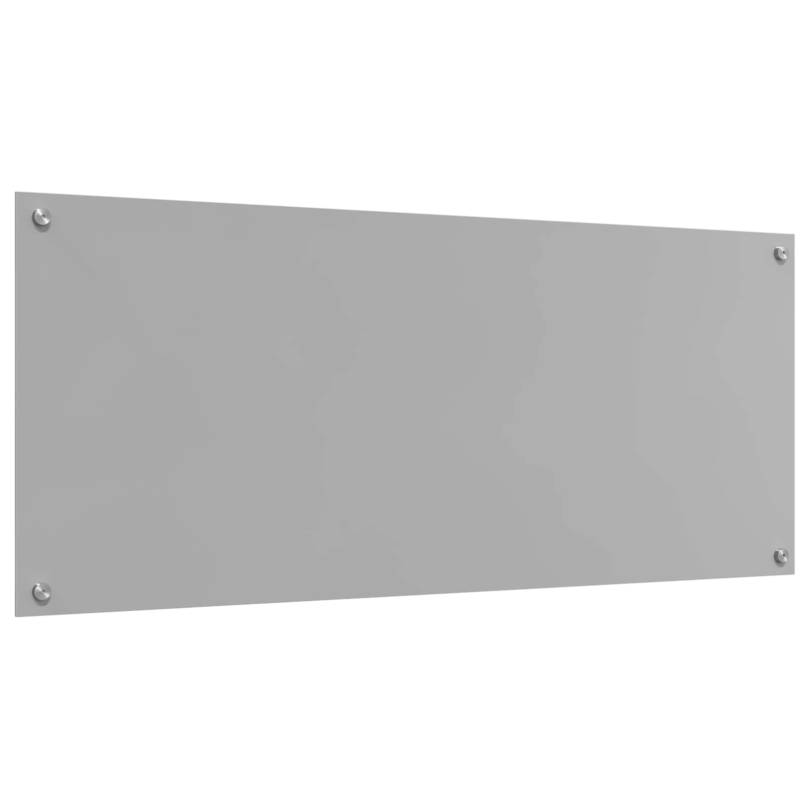 vidaXL Kitchen Backsplash Light Grey 120 x 50 cm Tempered Glass 4