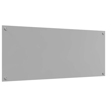 vidaXL Kitchen Backsplash Light Grey 120 x 50 cm Tempered Glass 4