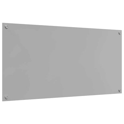vidaXL Kitchen Backsplash Light Grey 120 x 60 cm Tempered Glass 6