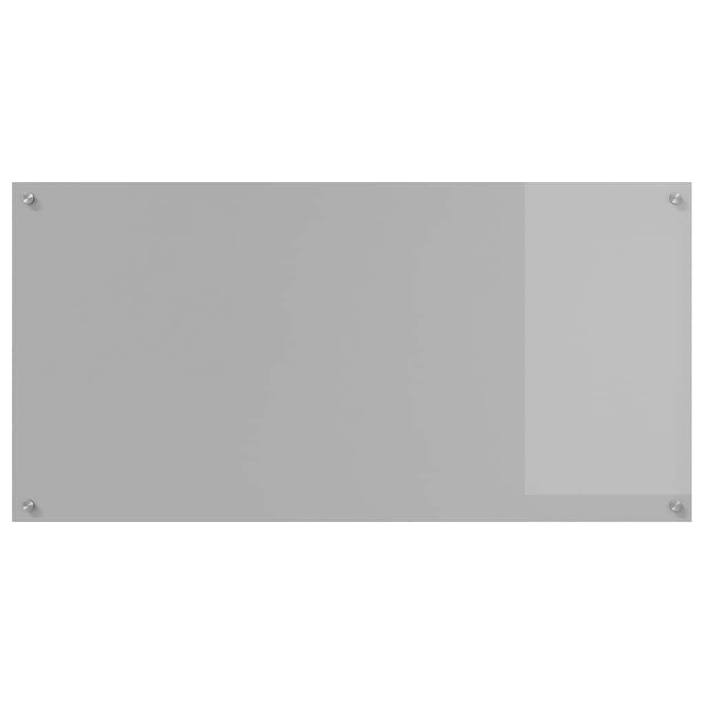 vidaXL Kitchen Backsplash Light Grey 120 x 60 cm Tempered Glass 4