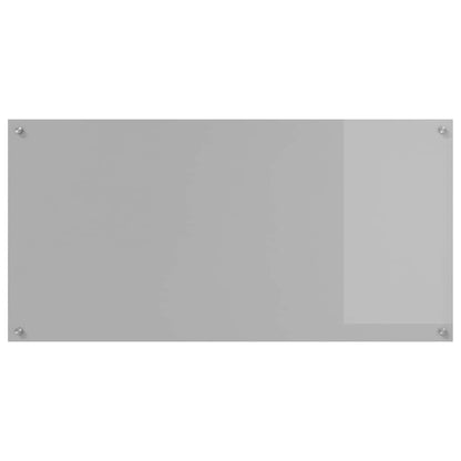 vidaXL Kitchen Backsplash Light Grey 120 x 60 cm Tempered Glass 4