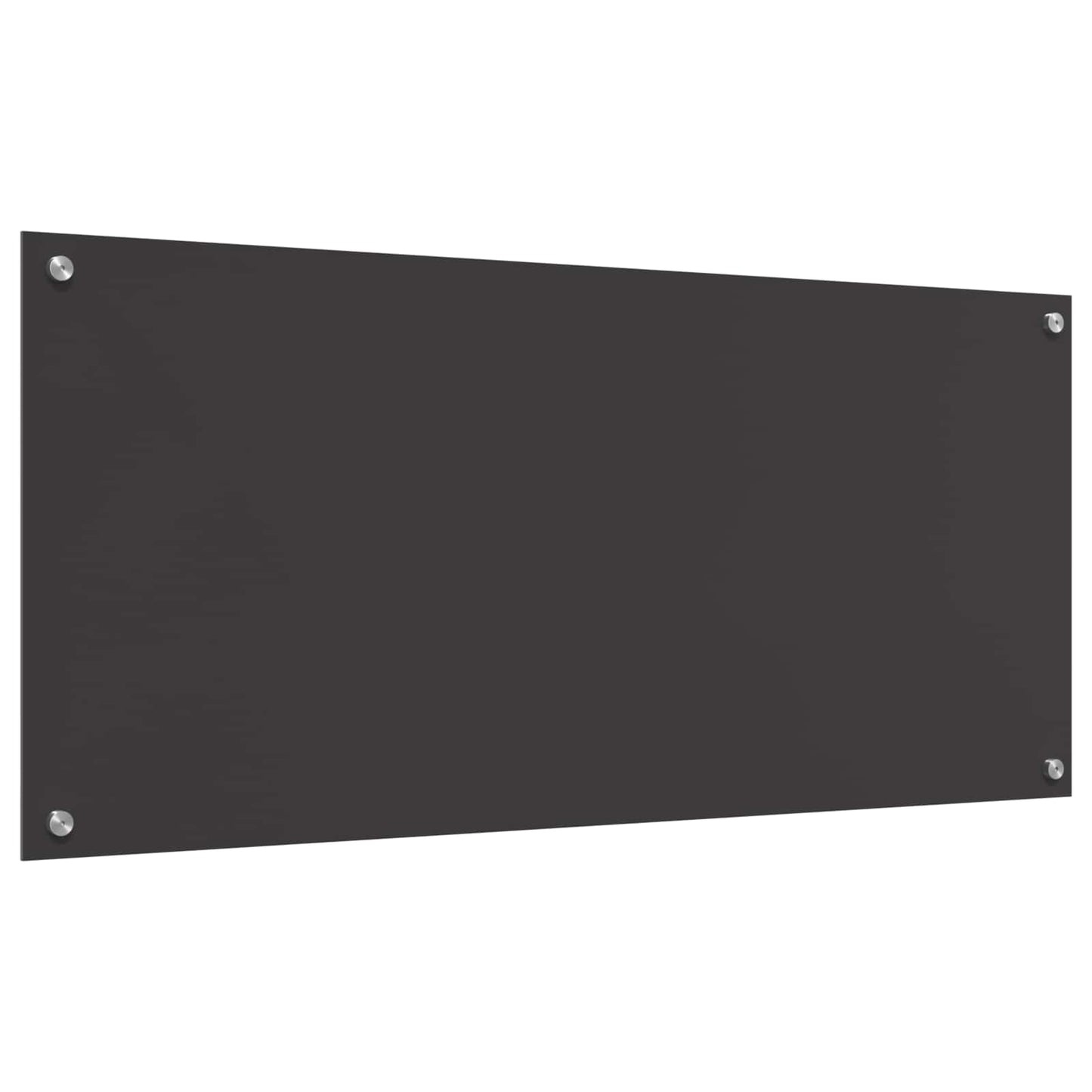vidaXL Kitchen Backsplash Dark Grey 110 x 50 cm Tempered Glass 4