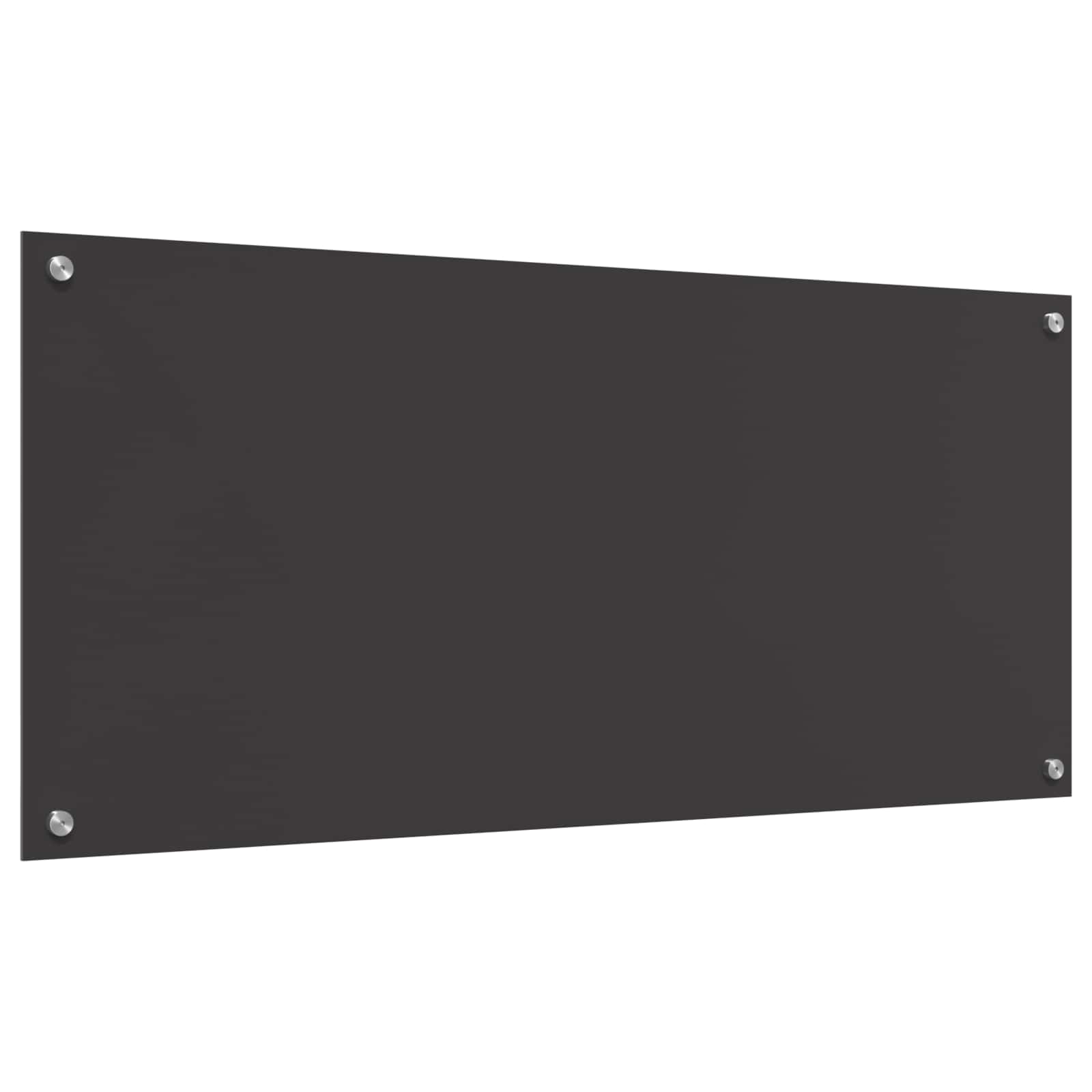 vidaXL Kitchen Backsplash Dark Grey 110 x 50 cm Tempered Glass 4