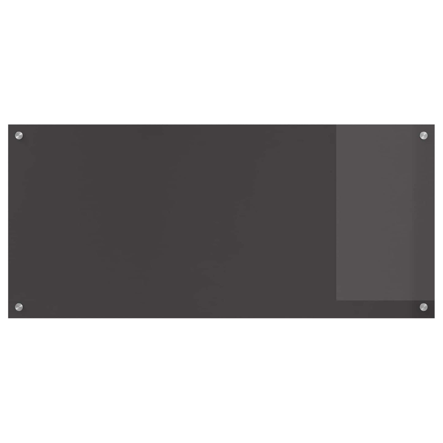 vidaXL Kitchen Backsplash Dark Grey 110 x 50 cm Tempered Glass 2