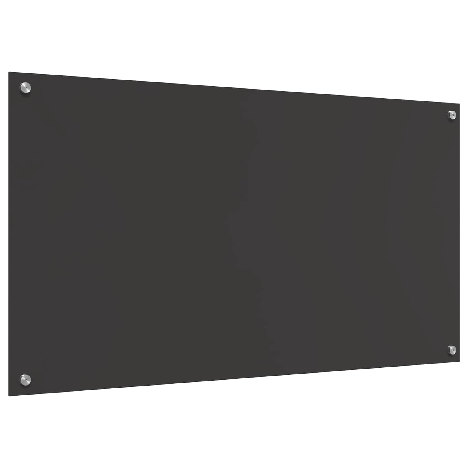 vidaXL Kitchen Backsplash Dark Grey 110 x 60 cm Tempered Glass 4