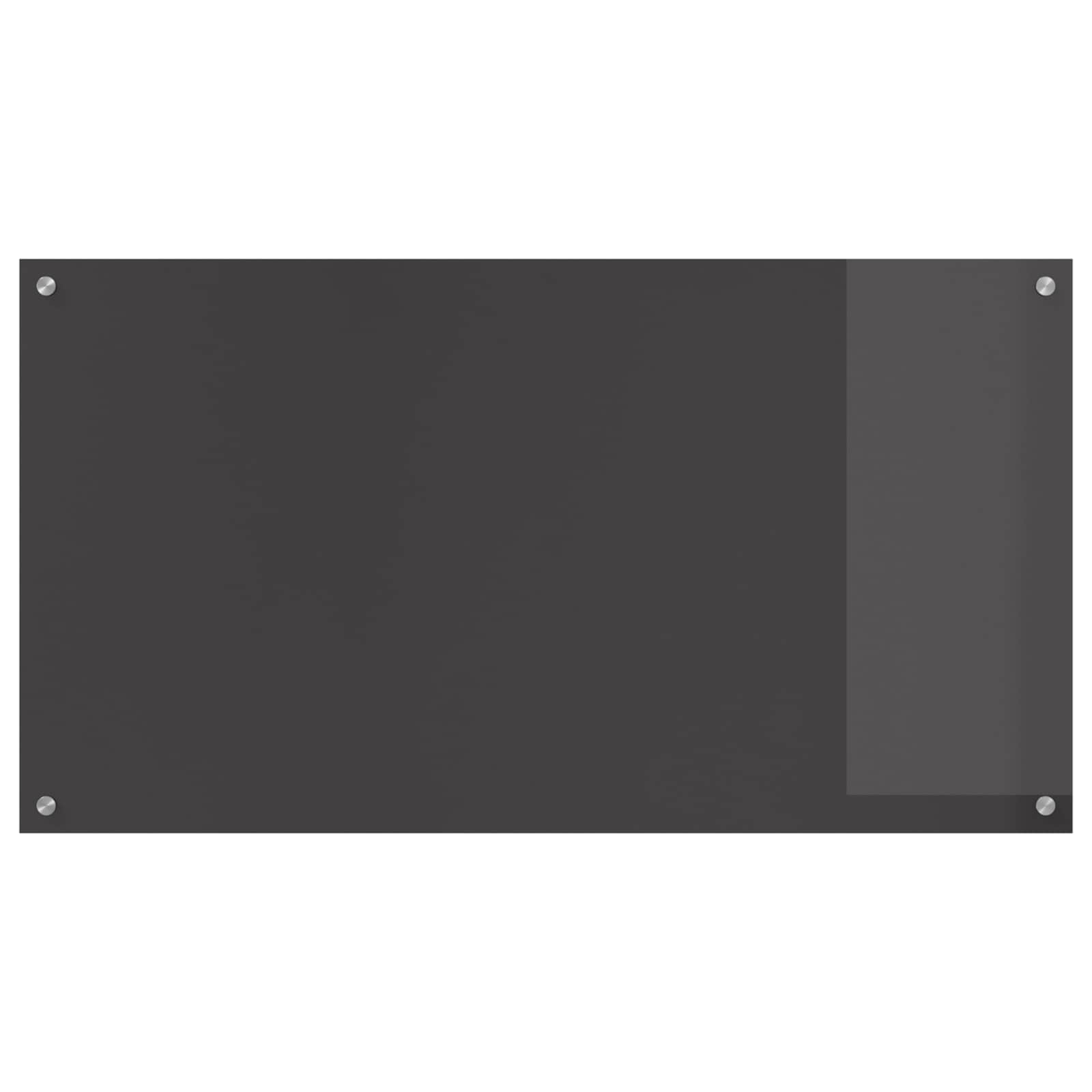 vidaXL Kitchen Backsplash Dark Grey 110 x 60 cm Tempered Glass 2