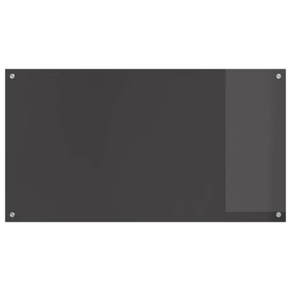 vidaXL Kitchen Backsplash Dark Grey 110 x 60 cm Tempered Glass 2