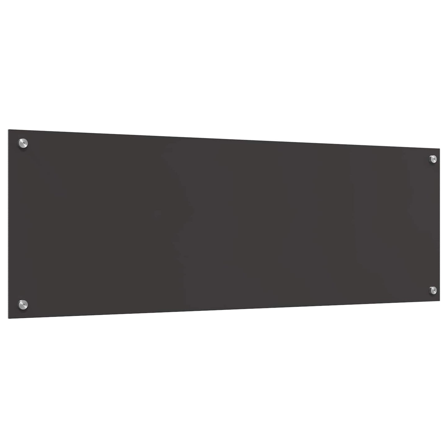 vidaXL Kitchen Backsplash Dark Grey 120 x 40 cm Tempered Glass 4