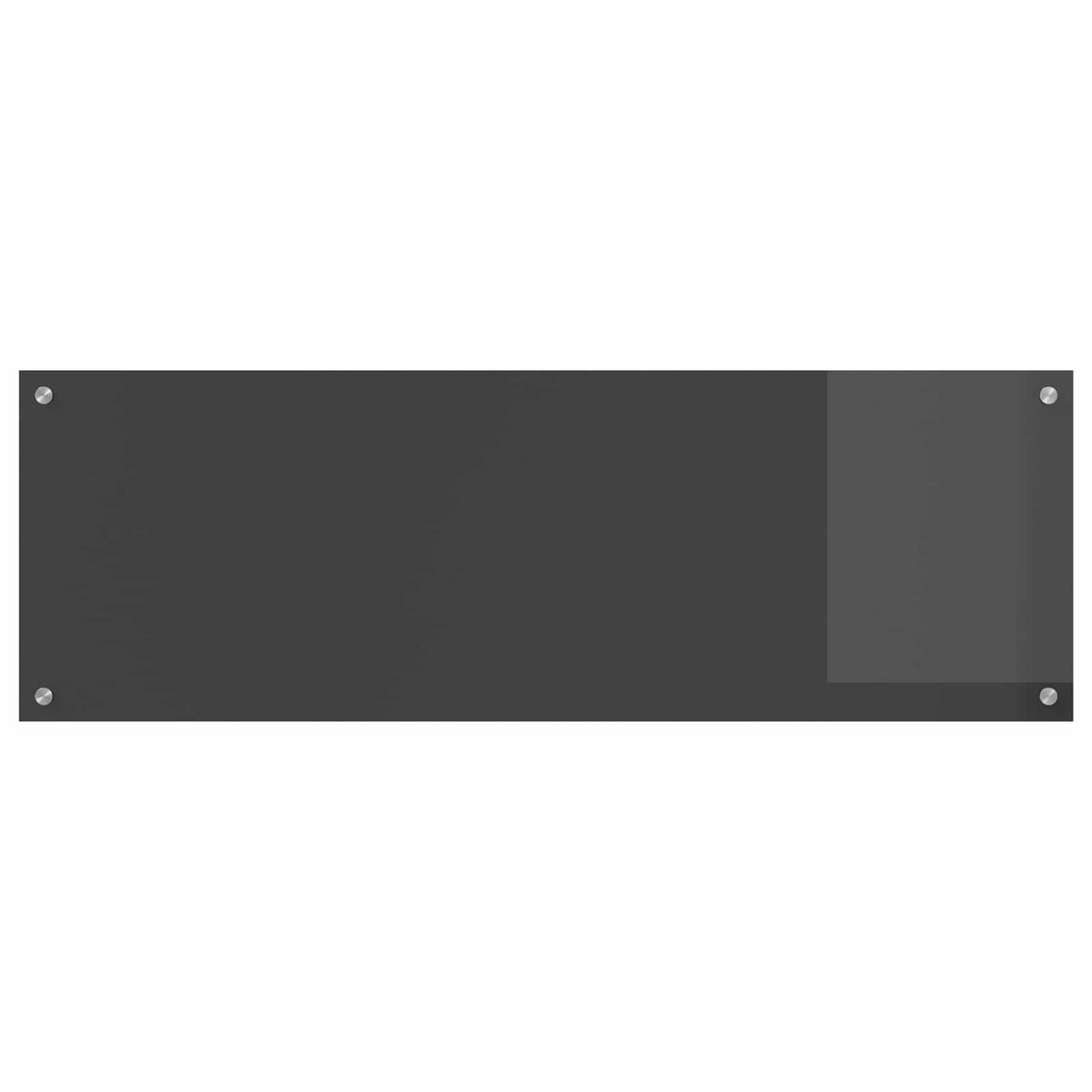 vidaXL Kitchen Backsplash Dark Grey 120 x 40 cm Tempered Glass 2