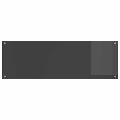 vidaXL Kitchen Backsplash Dark Grey 120 x 40 cm Tempered Glass 2