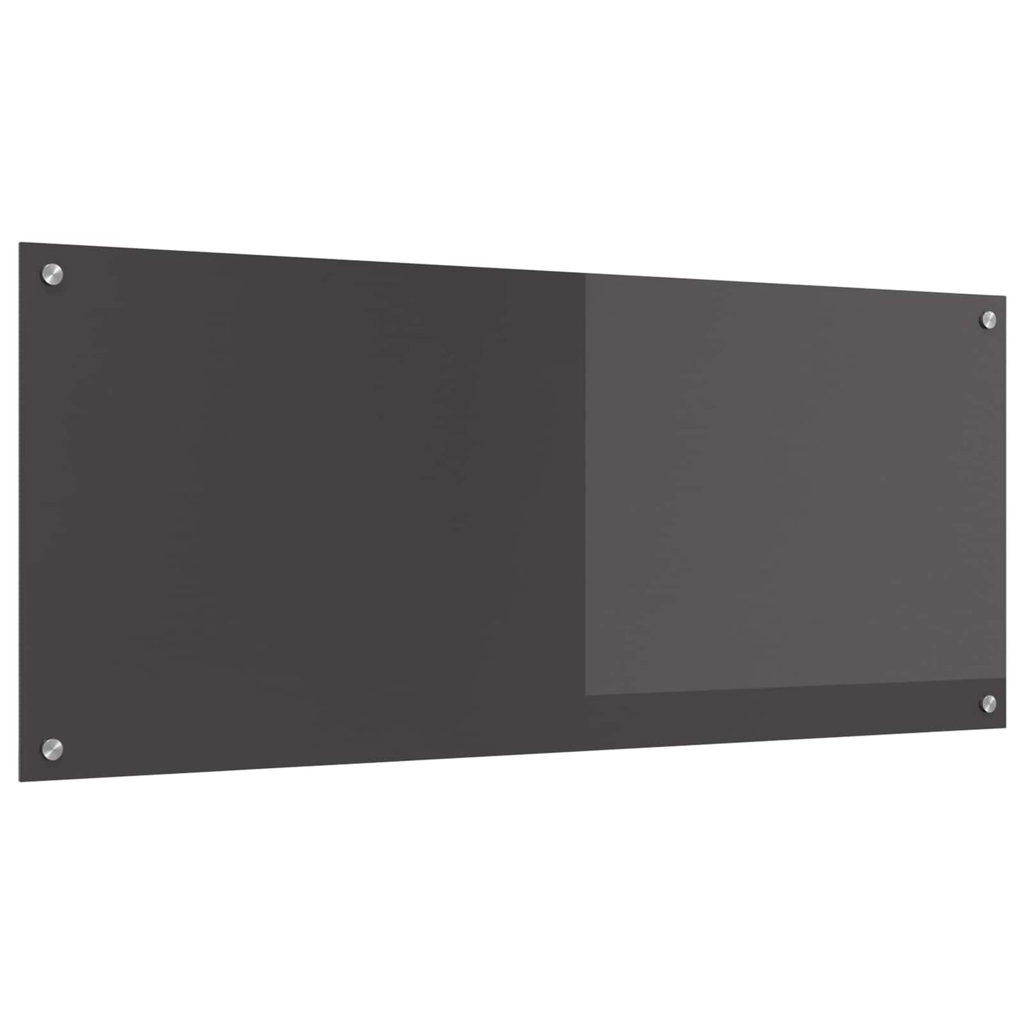 vidaXL Kitchen Backsplash Dark Grey 120 x 50 cm Tempered Glass 1