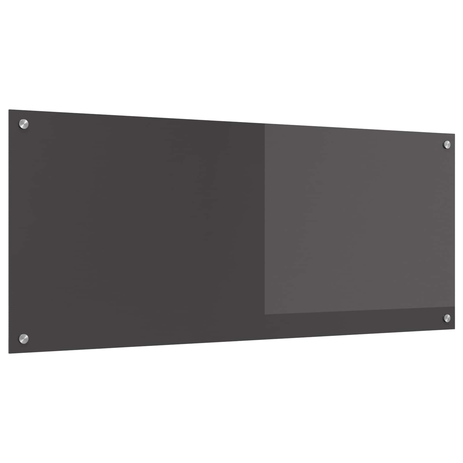 vidaXL Kitchen Backsplash Dark Grey 120 x 50 cm Tempered Glass 1