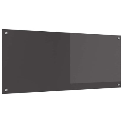vidaXL Kitchen Backsplash Dark Grey 120 x 50 cm Tempered Glass 1