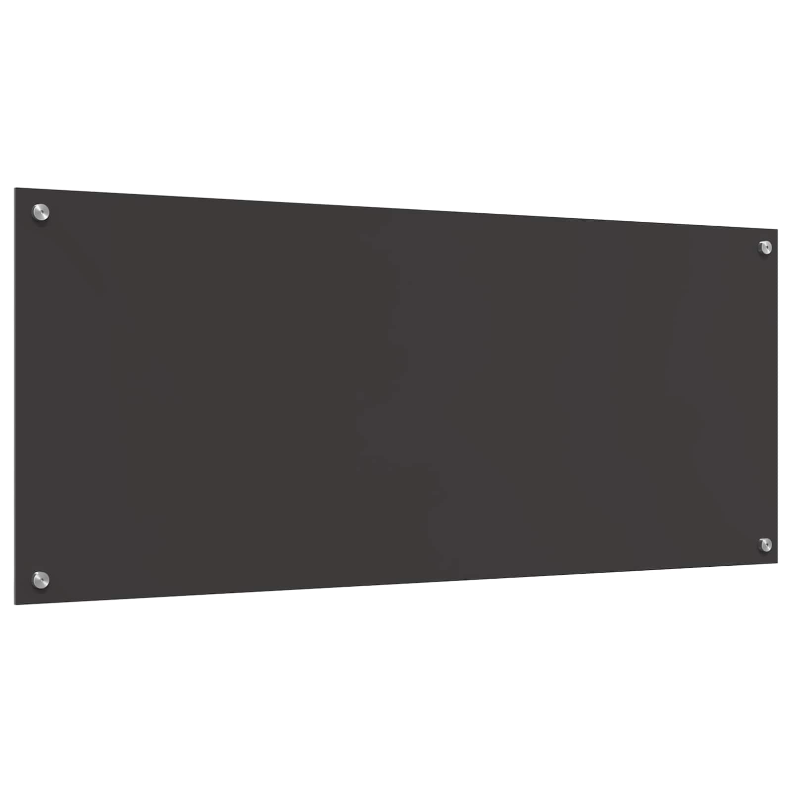 vidaXL Kitchen Backsplash Dark Grey 120 x 50 cm Tempered Glass 4