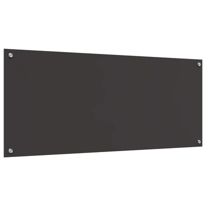vidaXL Kitchen Backsplash Dark Grey 120 x 50 cm Tempered Glass 4