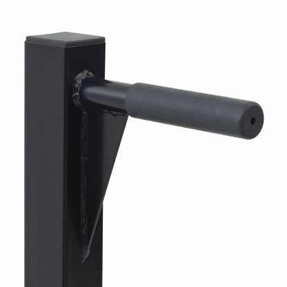 vidaXL Dip Station Black 103.5 x 66.5 x 121.5 cm Powder-Coated Steel 5
