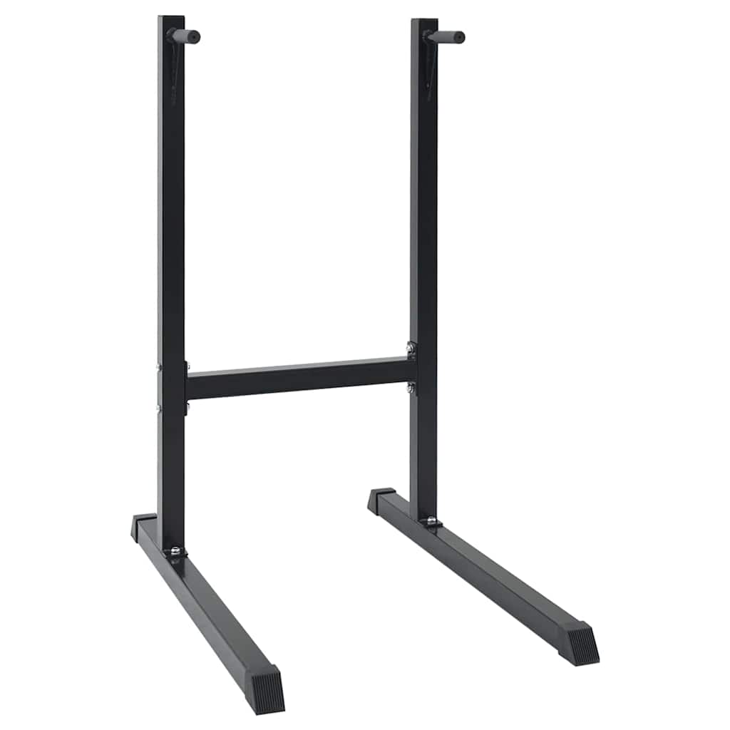 vidaXL Dip Station Black 103.5 x 66.5 x 121.5 cm Powder-Coated Steel 1
