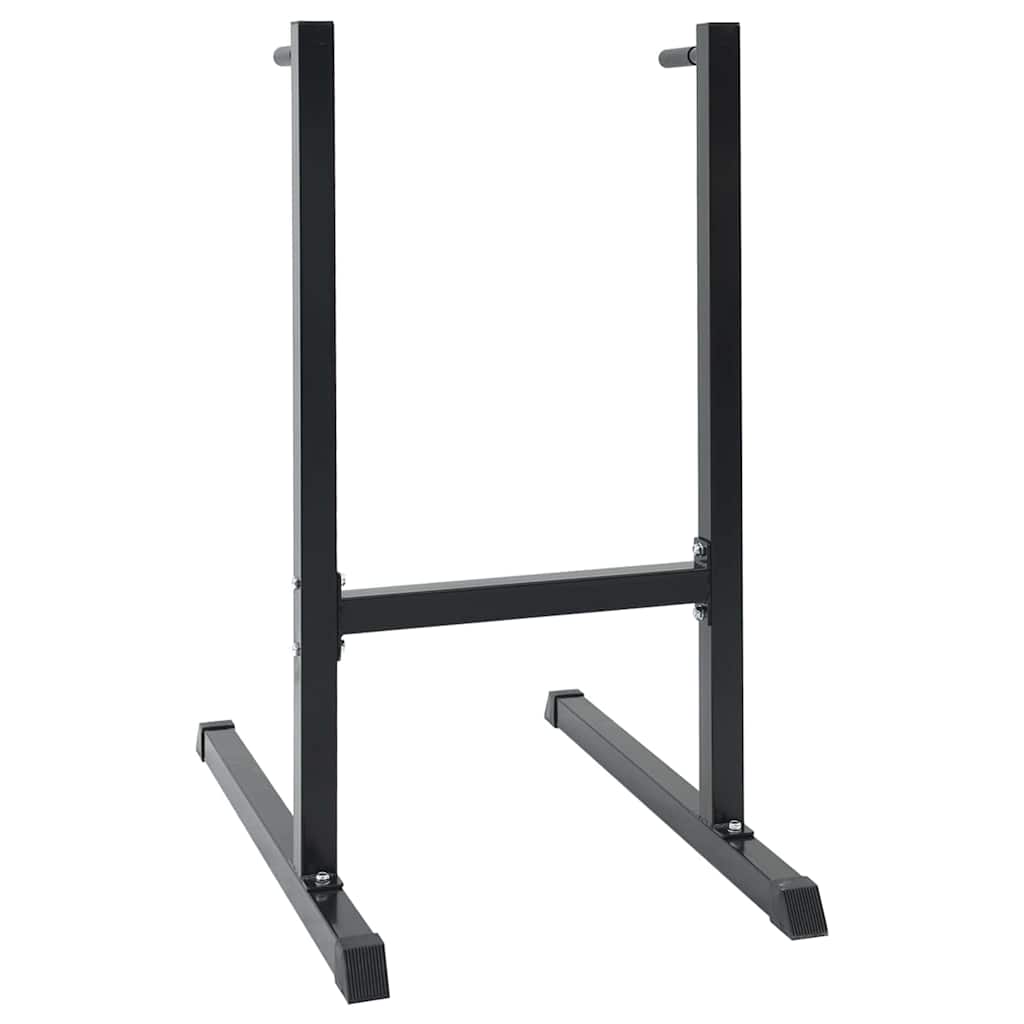 vidaXL Dip Station Black 103.5 x 66.5 x 121.5 cm Powder-Coated Steel 2
