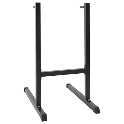 vidaXL Dip Station Black 103.5 x 66.5 x 121.5 cm Powder-Coated Steel 2