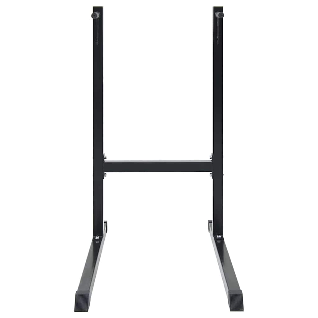 vidaXL Dip Station Black 103.5 x 66.5 x 121.5 cm Powder-Coated Steel 3
