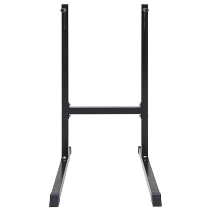 vidaXL Dip Station Black 103.5 x 66.5 x 121.5 cm Powder-Coated Steel 3