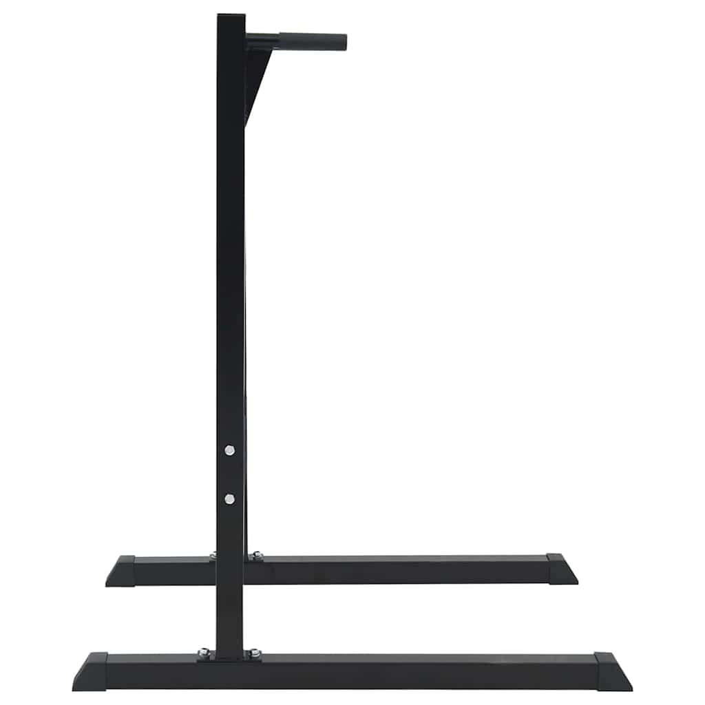 vidaXL Dip Station Black 103.5 x 66.5 x 121.5 cm Powder-Coated Steel 4