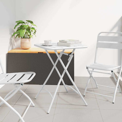 Bistro Table White Powder-coated Steel