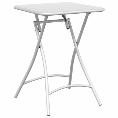 Bistro Table White Powder-coated Steel