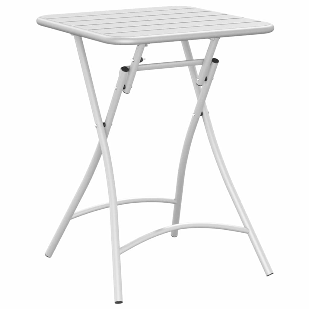 Bistro Table White Powder-coated Steel