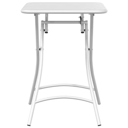 Bistro Table White Powder-coated Steel